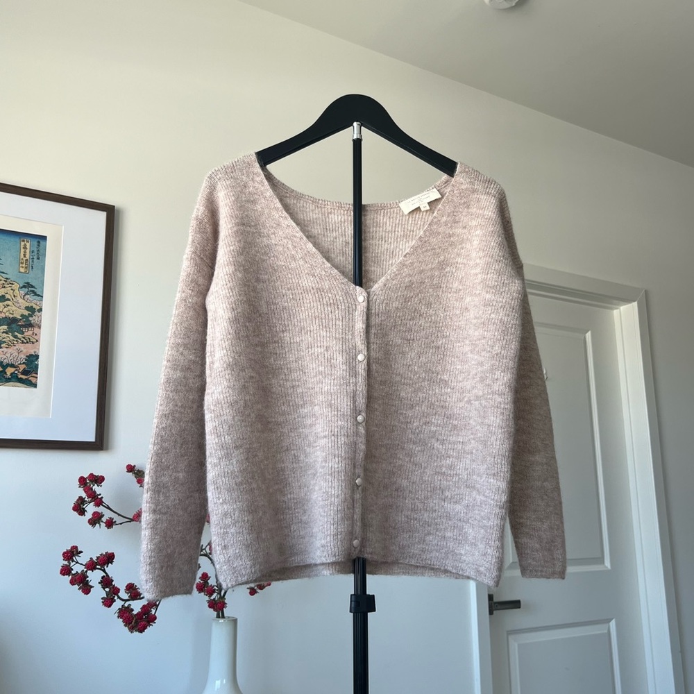 Sezane Barry Cardigan (Light Beige) - XS (Fits like S/M)